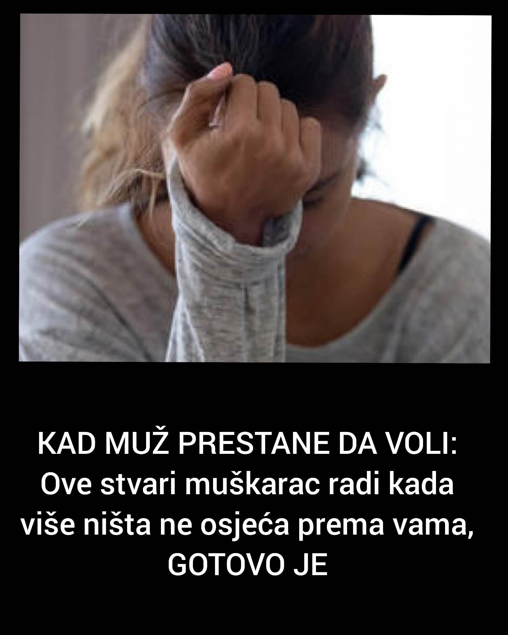 KAD MUŽ PRESTANE DA VOLI,POGLEDAJTE STA SE DEŠAVA