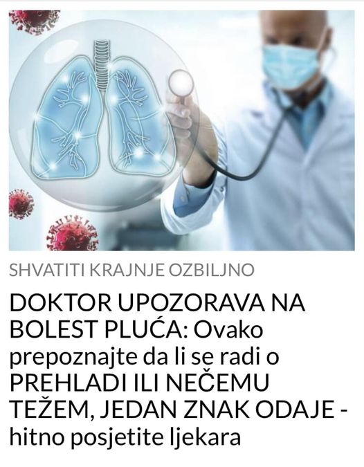 POGLEDAJTE UPOZORENJE DOKTORA !