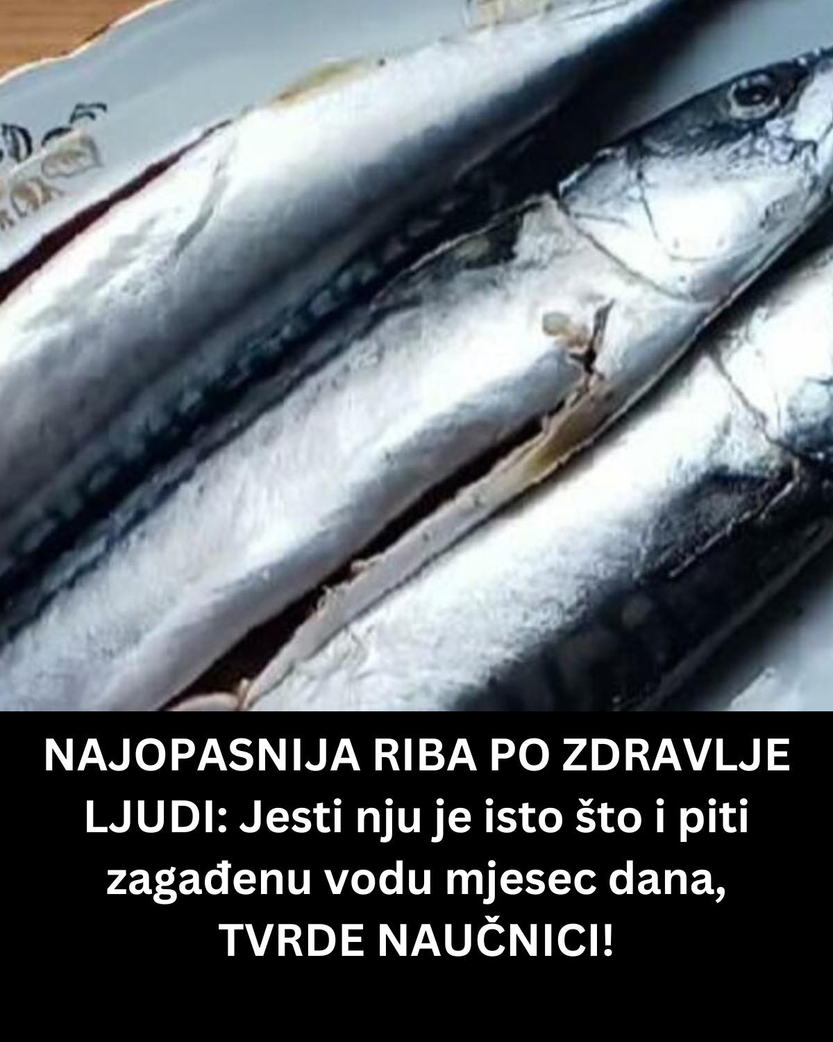 NAJOPASNIJA RIBA PO ZDRAVLJE LJUDI: