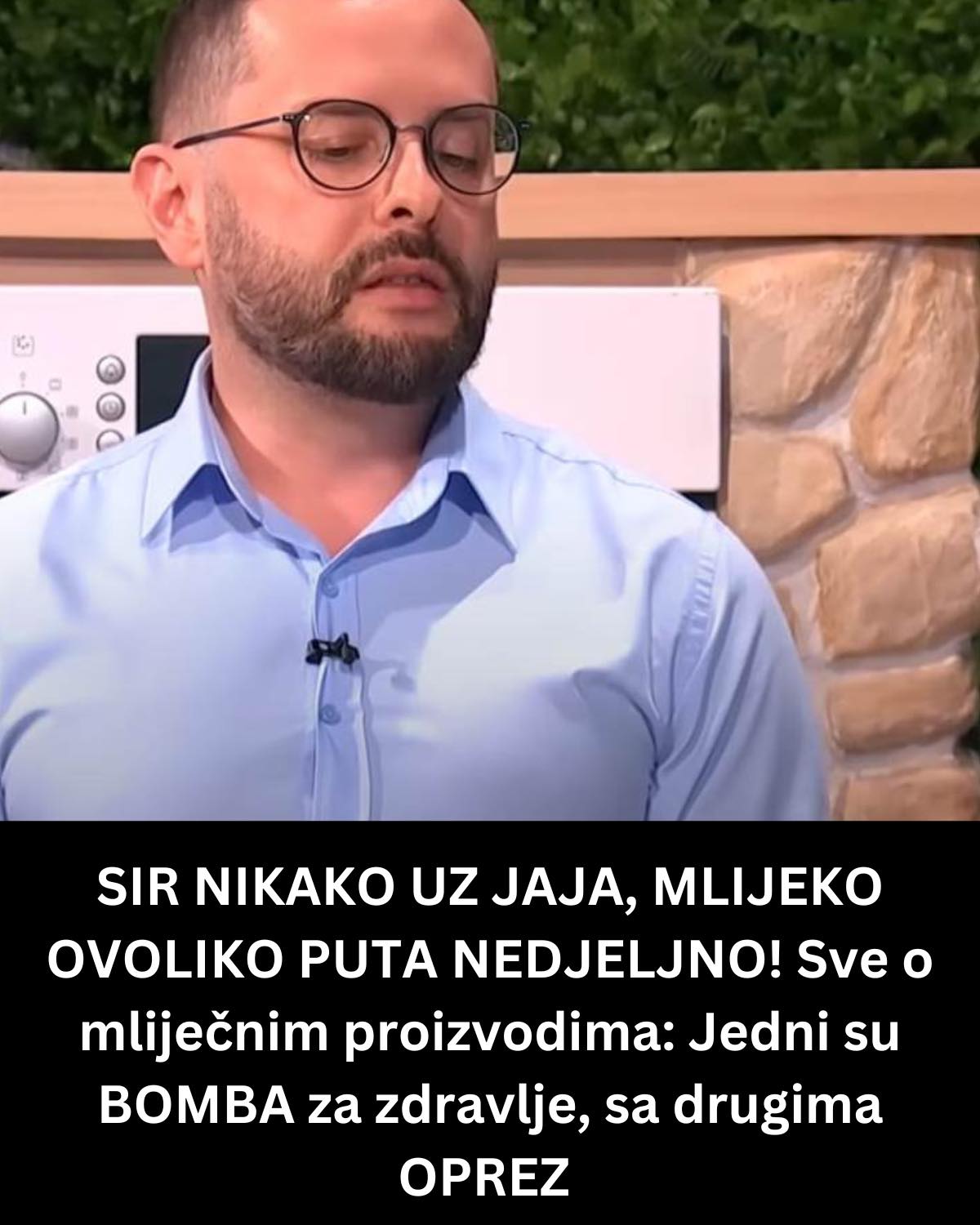 SIR NIKAKO UZ JAJA, MLIJEKO OVOLIKO PUTA NEDJELJNO!