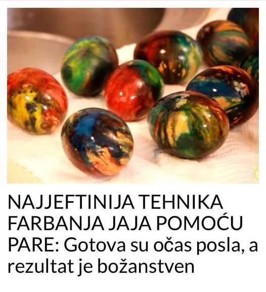 NAJJEFTINIJA TEHNIKA FARBANJA JAJA POMOĆU PARE