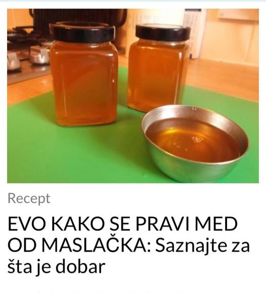 RECEPT ZA MED OD MASLACKA !