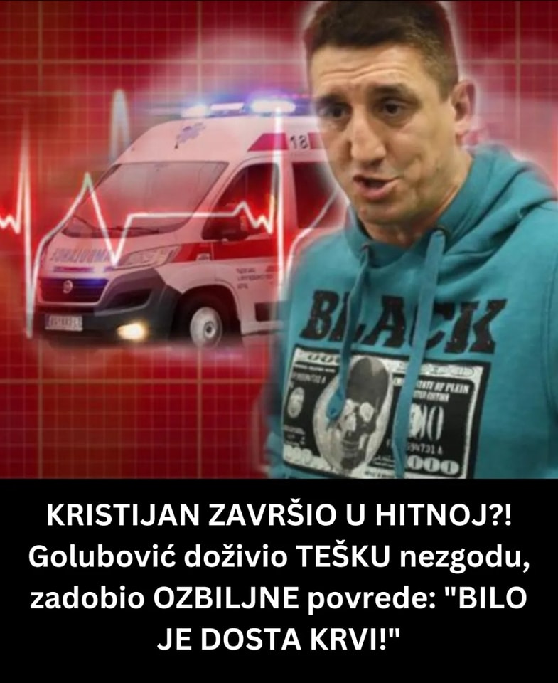 KRISTIJAN GOLUBOVIĆ IMAO TEŠKU NEZGODU I ZAVRŠIO JE U HITNOJ