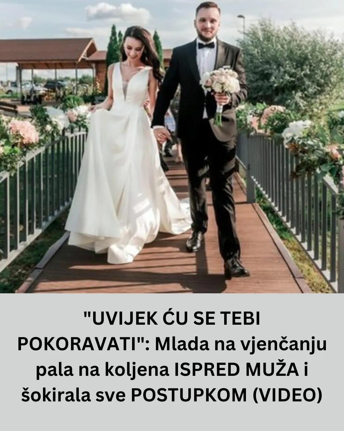 POGLEDAJTE ŠTA JE URADILA MLADA NA VJENČANJU