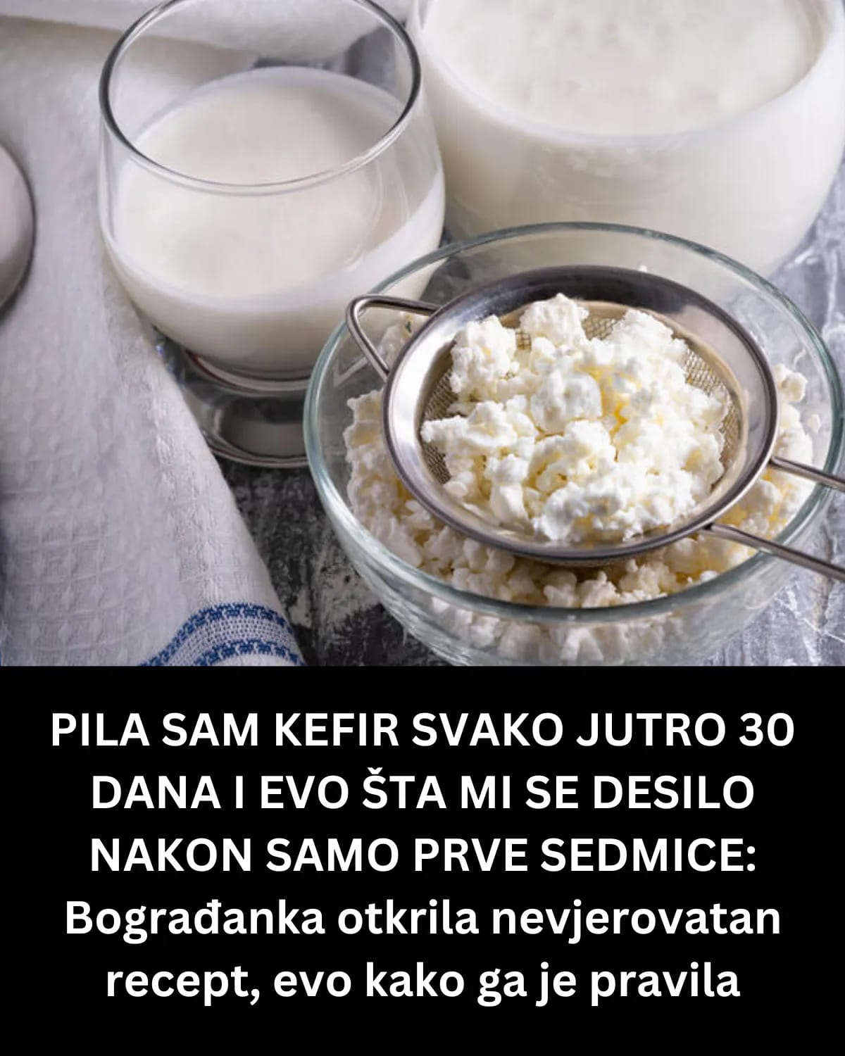 PILA SAM KEFIR SVAKO JUTRO 30 DANA I EVO ŠTA MI SE DESILO NAKON SAMO PRVE SEDMICE