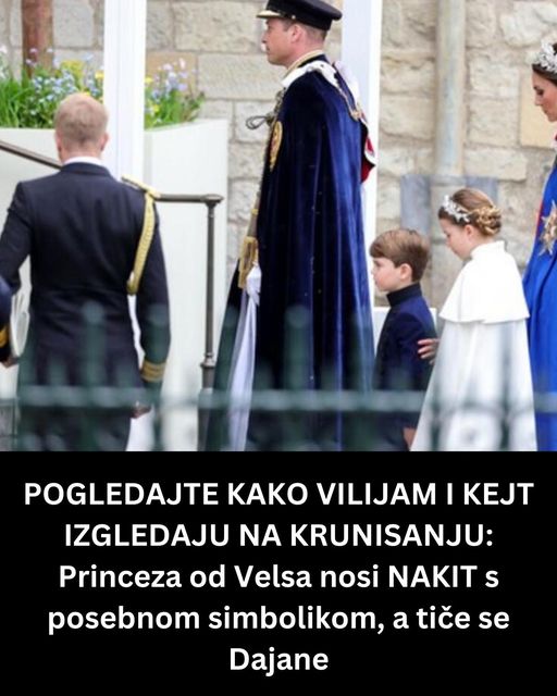 POGLEDAJTE KAKO VILIJAM I KEJT IZGLEDAJU NA KRUNISANJU: Princeza od Velsa nosi NAKIT s posebnom simbolikom, a tiče se Dajane