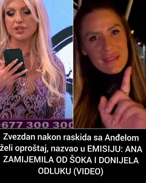 Zvezdan nakon raskida sa Anđelom želi oproštaj, nazvao u EMISIJU:  ANA ZANIJEMILA OD ŠOKA I DONIJELA ODLUKU (VIDEO)