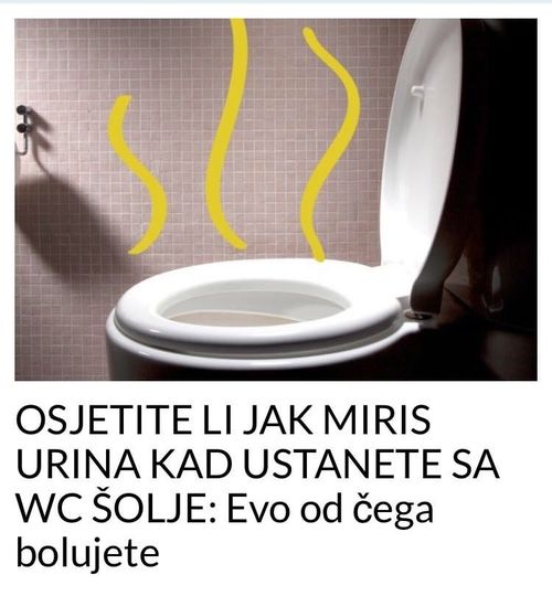 OSJETITE LI JAK MIRIS URINA KAD USTANETE SA WC ŠOLJE: Evo od čega bolujete