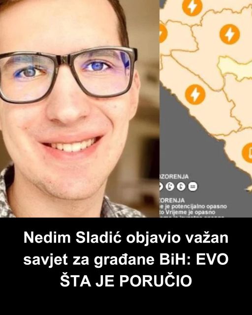 Nedim Sladić objavio važan savjet za građane BiH: EVO ŠTA JE PORUČIO