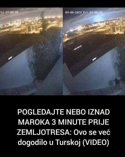 POGLEDAJTE NEBO IZNAD MAROKA 3 MINUTE PRIJE ZEMLJOTRESA: Ovo se već dogodilo u Turskoj (VIDEO)