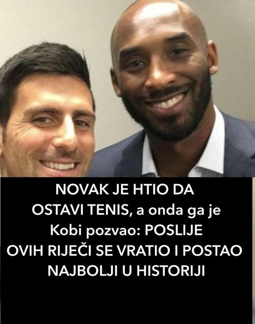 NOVAK JE HTIO DA OSTAVI TENIS, a onda ga je Kobi pozvao: POSLIJE OVIH RIJEČI SE VRATIO I POSTAO NAJBOLJI U HISTORIJI