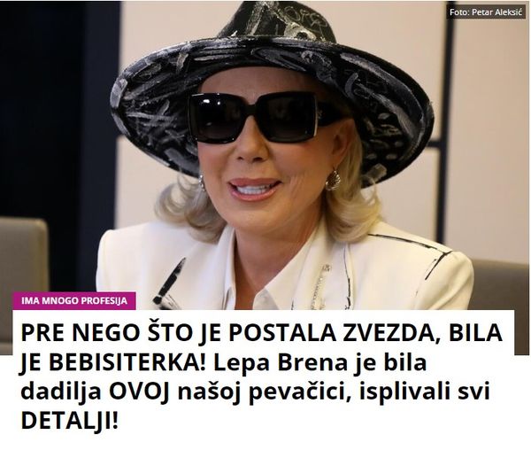 PRE NEGO ŠTO JE POSTALA ZVEZDA, BILA JE BEBISITERKA! Lepa Brena je bila dadilja OVOJ našoj pevačici, isplivali svi DETALJI!