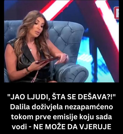 “JAO LJUDI, ŠTA SE DEŠAVA?!” Dalila doživjela nezapamćeno tokom prve emisije koju sada vodi – NE MOŽE DA VJERUJE