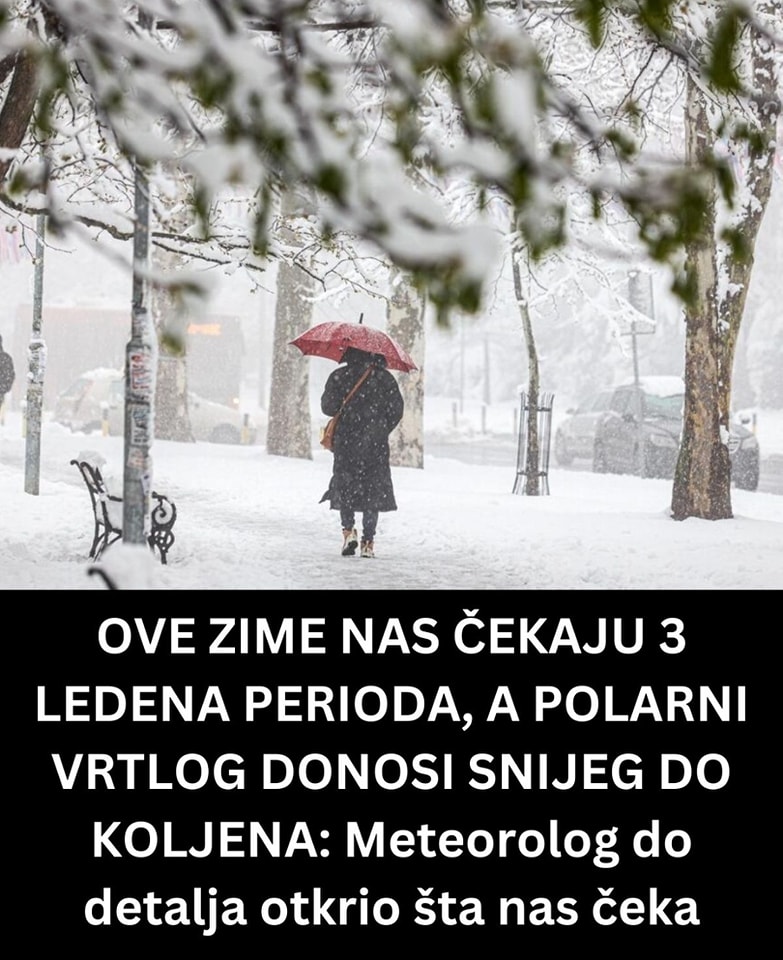 OVE ZIME NAS ČEKAJU 3 LEDENA PERIODA, A POLARNI VRTLOG DONOSI SNIJEG DO KOLJENA: Meteorolog do detalja otkrio šta nas čeka