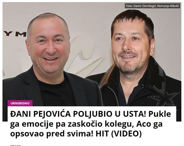 ĐANI PEJOVIĆA POLJUBIO U USTA! Pukle ga emocije pa zaskočio kolegu, Aco ga opsovao pred svima! HIT (VIDEO)