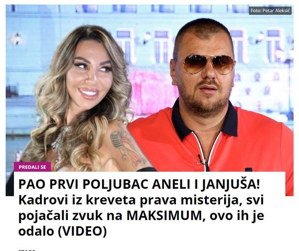 PAO PRVI POLJUBAC ANELI I JANJUŠA! Kadrovi iz kreveta prava misterija, svi pojačali zvuk na MAKSIMUM, ovo ih je odalo (VIDEO)