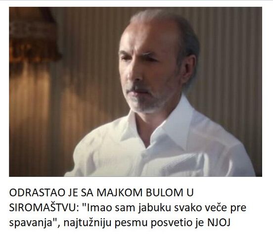 ODRASTAO JE SA MAJKOM BULOM U SIROMAŠTVU: “Imao sam jabuku svako veče pre spavanja”, najtužniju pesmu posvetio je NJOJ