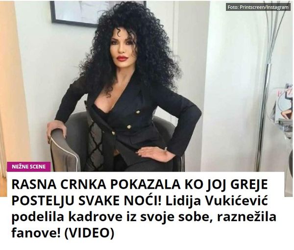 RASNA CRNKA POKAZALA KO JOJ GREJE POSTELJU SVAKE NOĆI! Lidija Vukićević podelila kadrove iz svoje sobe, raznežila fanove! (VIDEO)