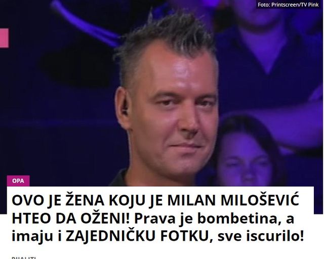 OVO JE ŽENA KOJU JE MILAN MILOŠEVIĆ HTEO DA OŽENI! Prava je bombetina, a imaju i ZAJEDNIČKU FOTKU, sve iscurilo!