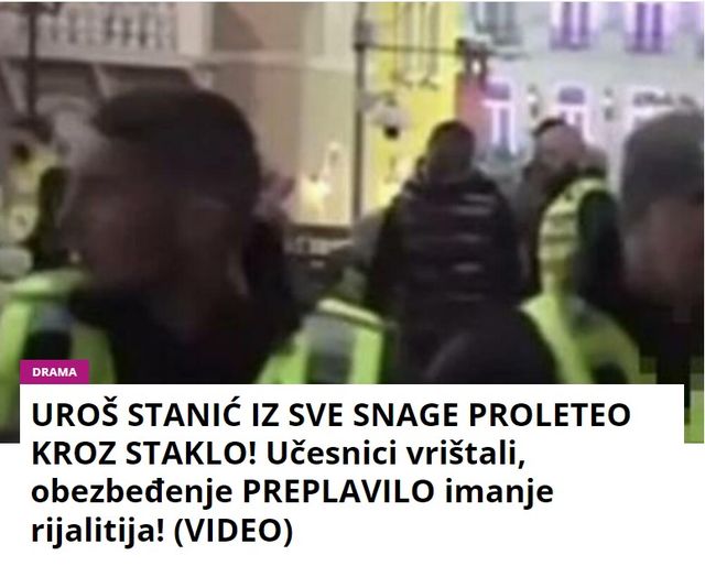 UROŠ STANIĆ IZ SVE SNAGE PROLETEO KROZ STAKLO! Učesnici vrištali, obezbeđenje PREPLAVILO imanje rijalitija! (VIDEO)