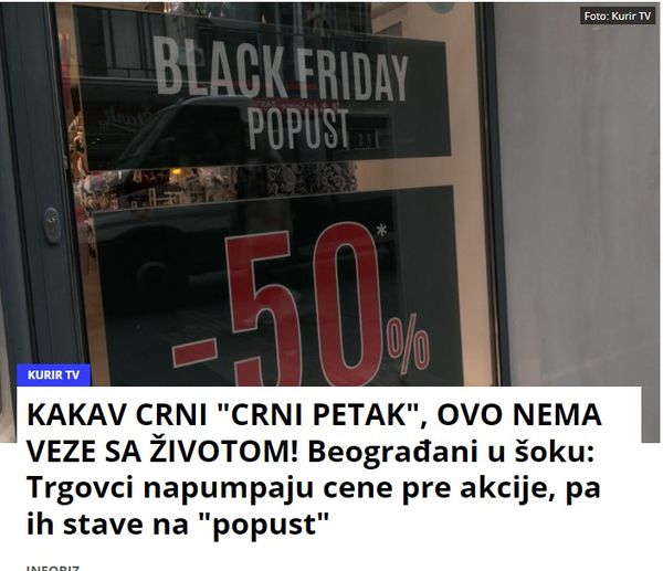 KAKAV CRNI “CRNI PETAK”, OVO NEMA VEZE SA ŽIVOTOM! Beograđani u šoku: Trgovci napumpaju cene pre akcije, pa ih stave na “popust”