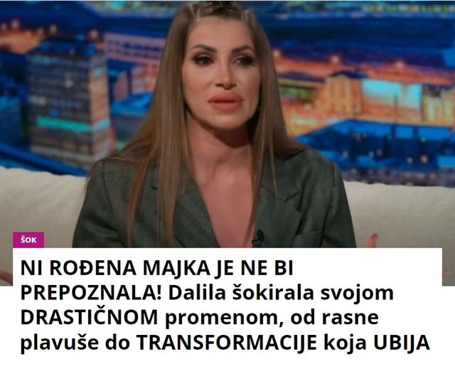 NI ROĐENA MAJKA JE NE BI PREPOZNALA! Dalila šokirala svojom DRASTIČNOM promenom, od rasne plavuše do TRANSFORMACIJE koja UBIJA