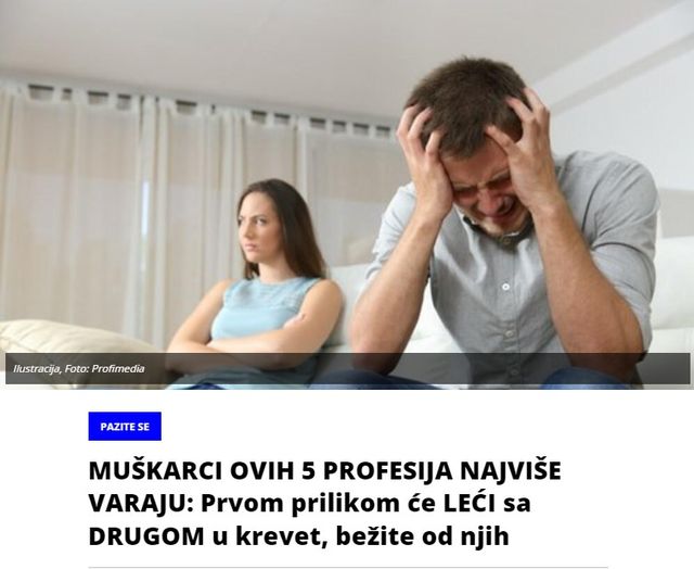 MUŠKARCI OVIH 5 PROFESIJA NAJVIŠE VARAJU: Prvom prilikom će LEĆI sa DRUGOM u krevet, bežite od njih