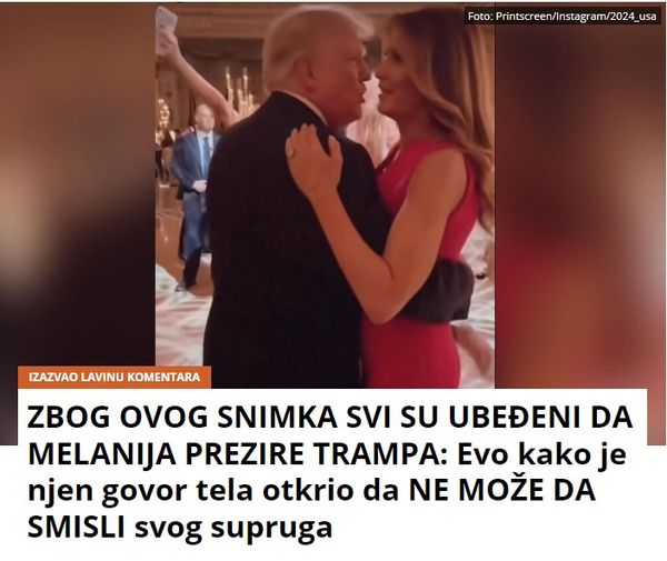 ZBOG OVOG SNIMKA SVI SU UBEĐENI DA MELANIJA PREZIRE TRAMPA: Evo kako je njen govor tela otkrio da NE MOŽE DA SMISLI svog supruga