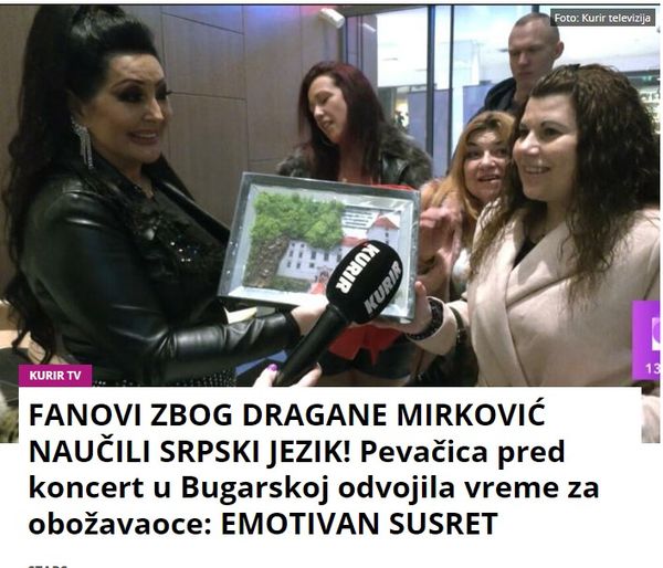 FANOVI ZBOG DRAGANE MIRKOVIĆ NAUČILI SRPSKI JEZIK! Pevačica pred koncert u Bugarskoj odvojila vreme za obožavaoce: EMOTIVAN SUSRET