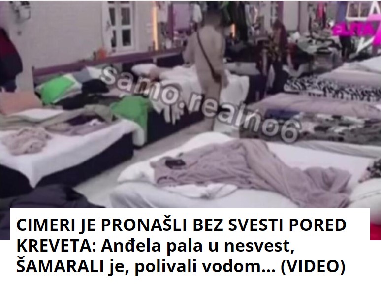 CIMERI JE PRONAŠLI BEZ SVESTI PORED KREVETA: Anđela pala u nesvest, ŠAMARALI je, polivali vodom… (VIDEO)