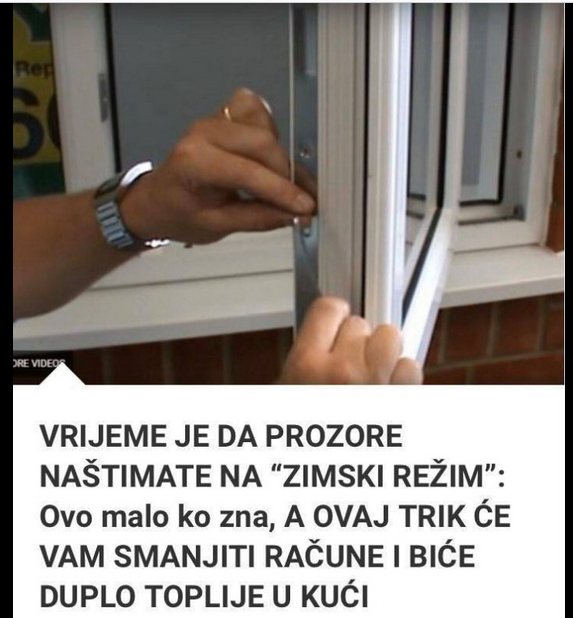 Već je vrijeme, NAŠTIMAJTE PROZORE NA “ZIMSKI REŽIM”: Ovo malo ko zna, trik koji će vam SMANJITI RAČUNE, a u kući će biti DUPLO TOPLIJE