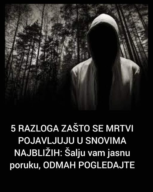 Kada ti pokojnik dođe u san: Pet razloga zašto se mrtvi pojavljuju u snovima svojih najbližih!