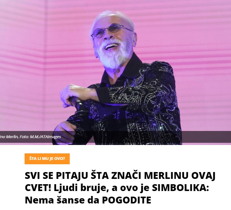 SVI SE PITAJU ŠTA ZNAČI MERLINU OVAJ CVET! Ljudi bruje, a ovo je SIMBOLIKA: Nema šanse da POGODITE