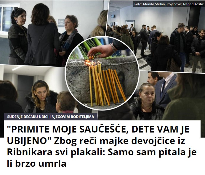 “IZ STVARI JE ISPALA CEDULJA OD MOJE ĆERKE” Zbog reči majke devojčice iz Ribnikara svi plakali: Samo sam pitala je li brzo umrla