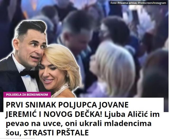 PRVI SNIMAK POLJUPCA JOVANE JEREMIĆ I NOVOG DEČKA! Ljuba Aličić im pevao na uvce, oni ukrali mladencima šou, STRASTI PRŠTALE