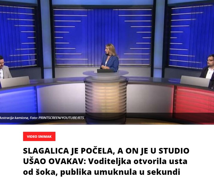 SLAGALICA JE POČELA, A ON JE U STUDIO UŠAO OVAKAV: Voditeljka otvorila usta od šoka, publika umuknula u sekundi