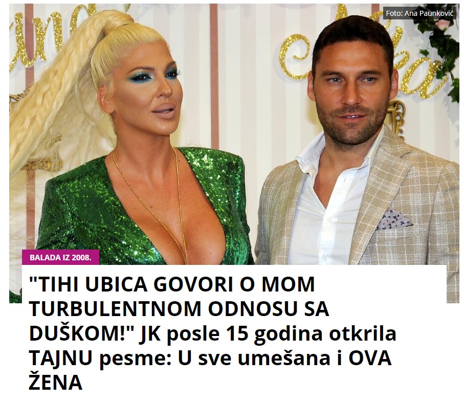 “TIHI UBICA GOVORI O MOM TURBULENTNOM ODNOSU SA DUŠKOM!” JK posle 15 godina otkrila TAJNU pesme: U sve umešana i OVA ŽENA