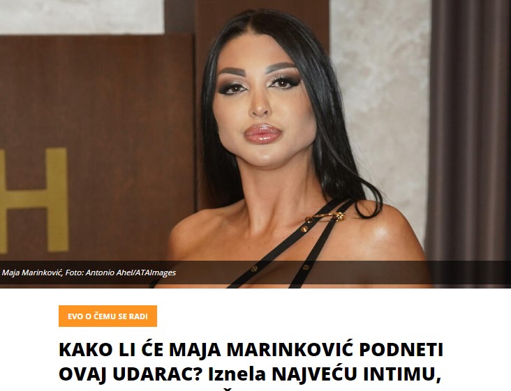 KAKO LI ĆE MAJA MARINKOVIĆ PODNETI OVAJ UDARAC? Iznela NAJVEĆU INTIMU, pa se oglasio MUŠKARAC koji je bio sa njom