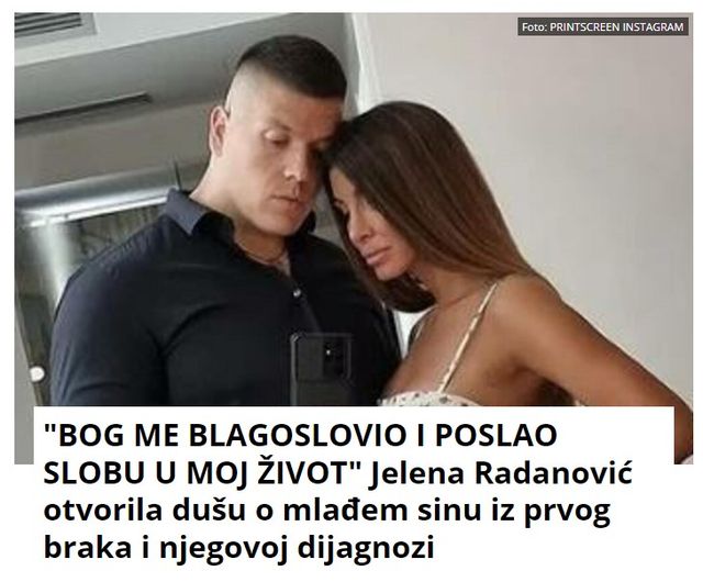 “BOG ME BLAGOSLOVIO I POSLAO SLOBU U MOJ ŽIVOT” Jelena Radanović otvorila dušu o mlađem sinu iz prvog braka i njegovoj dijagnozi