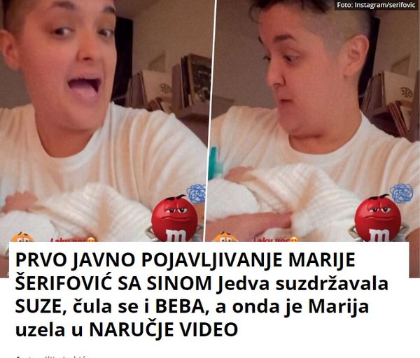 PRVO JAVNO POJAVLJIVANJE MARIJE ŠERIFOVIĆ SA SINOM Jedva suzdržavala SUZE, čula se i BEBA, a onda je Marija uzela u NARUČJE VIDEO