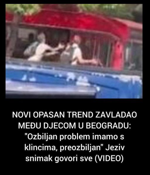 NOVI OPASAN TREND ZAVLADAO MEĐU DJECOM U BEOGRADU: “Ozbiljan problem imamo s klincima, preozbiljan” Jeziv snimak govori sve (VIDEO)