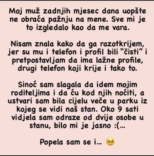 “Moj muž zadnjih mjesec dana ne obraća pažnju na mene”