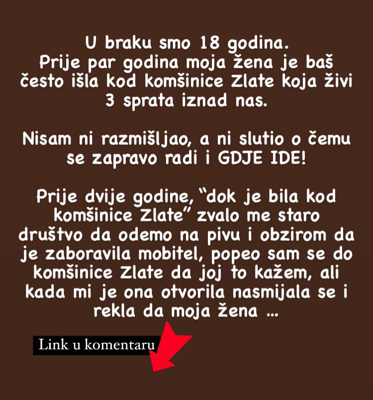 “U braku smo 18 godina. Prije par godina moja žena