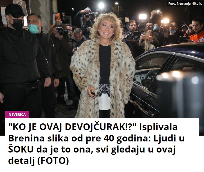 “KO JE OVAJ DEVOJČURAK!?” Isplivala Brenina slika od pre 40 godina: Ljudi u ŠOKU da je to ona, svi gledaju u ovaj detalj (FOTO)