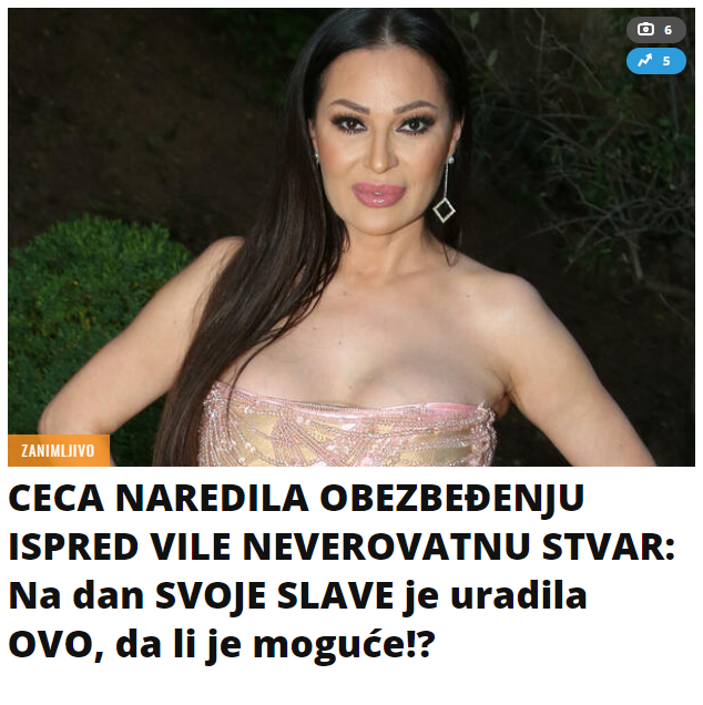 CECA NAREDILA OBEZBEĐENJU ISPRED VILE NEVEROVATNU STVAR: Na dan SVOJE SLAVE je uradila OVO, da li je moguće!?