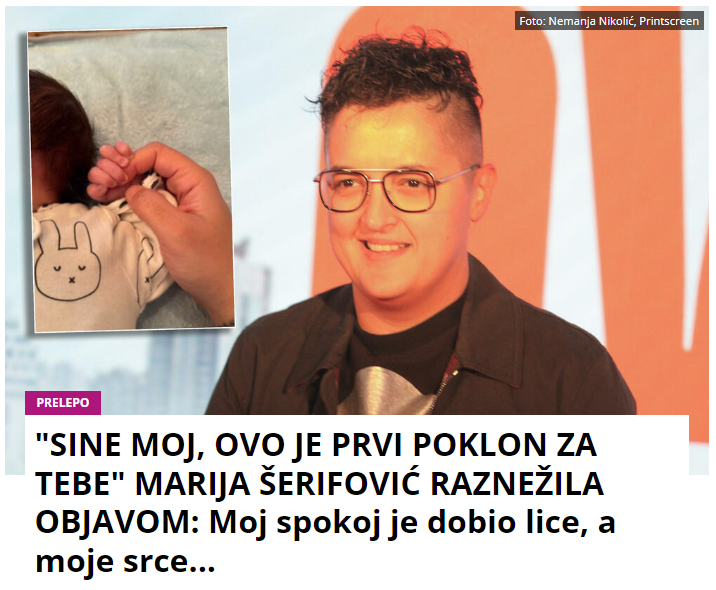 “SINE MOJ, OVO JE PRVI POKLON ZA TEBE” Marija Šerifović raznežila novom objavom: Moj spokoj je dobio lice, a moje srce…