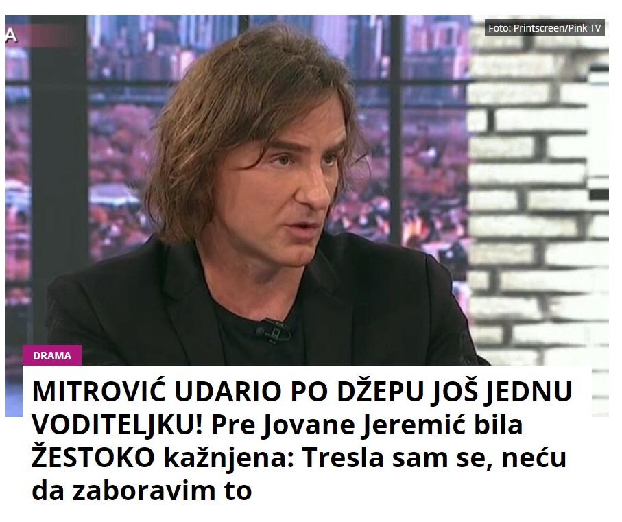 MITROVIĆ UDARIO PO DŽEPU JOŠ JEDNU VODITELJKU! Pre Jovane Jeremić bila ŽESTOKO kažnjena: Tresla sam se, neću da zaboravim to