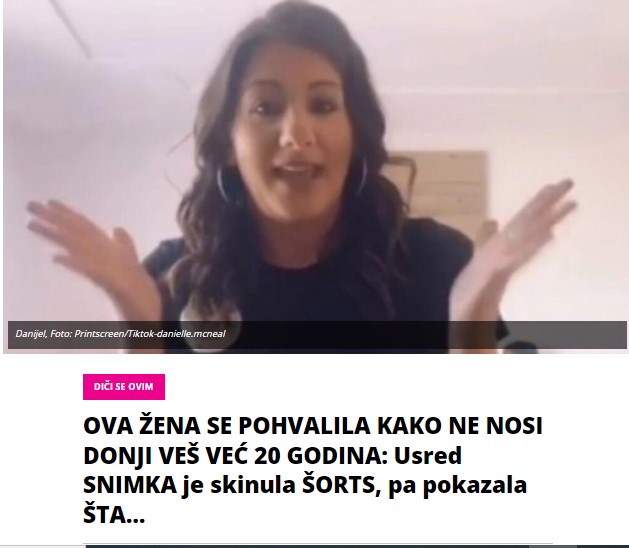 OVA ŽENA SE POHVALILA KAKO NE NOSI DONJI VEŠ VEĆ 20 GODINA: Usred SNIMKA je skinula ŠORTS, pa pokazala ŠTA…