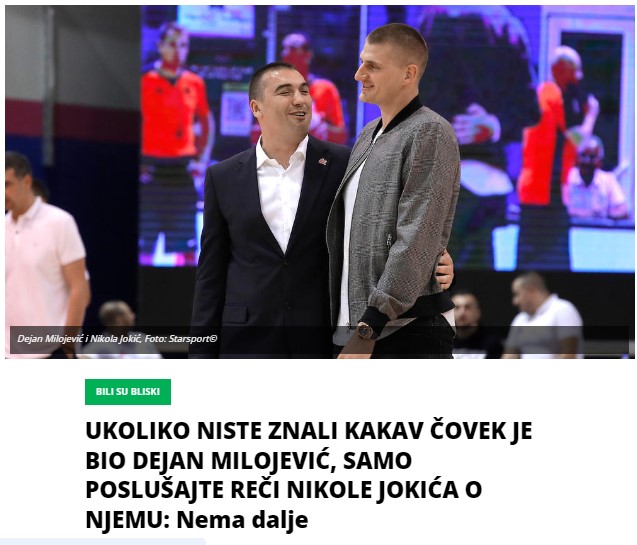 UKOLIKO NISTE ZNALI KAKAV ČOVEK JE BIO DEJAN MILOJEVIĆ, SAMO POSLUŠAJTE REČI NIKOLE JOKIĆA O NJEMU: Nema dalje