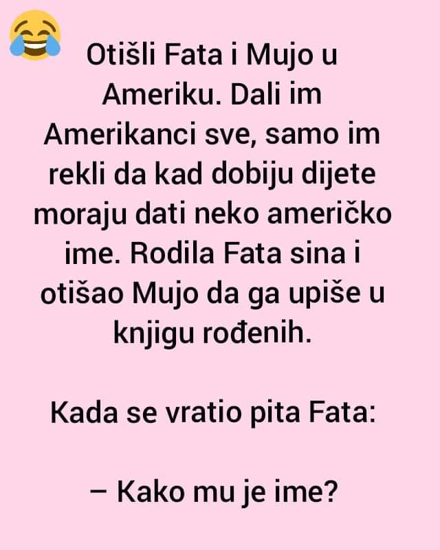 VIC DANA: Fata i Mujo u Americi